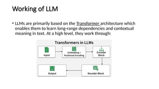 Comprehensive Guide to Large Language Models and Prompt Engineering | PPTX