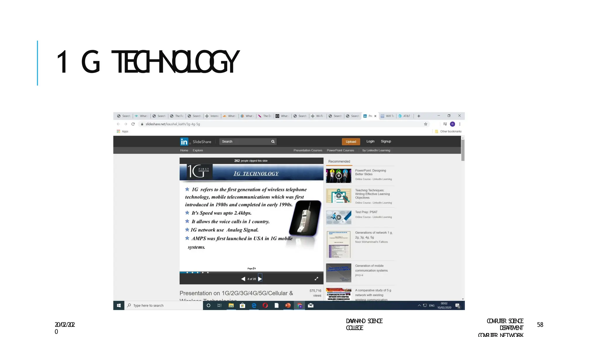 1 G T
E
C
H
N
O
L
O
G
Y
D
A
Y
A
N
A
N
D S
CI
E
N
CE
CO
L
L
E
G
E
C
O
M
P
U
T
E
R S
CIE
N
CE
D
E
P
A
R
T
M
E
N
T
20/02/202
0
58
 