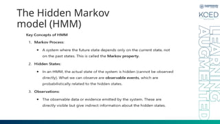 The Hidden Markov
model (HMM)
 