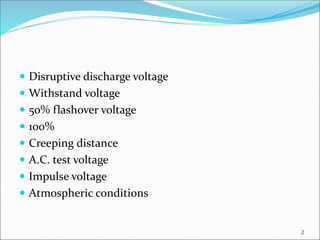 UNIT V-High Voltage Testing of Insulators PPT.pdf
