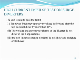 UNIT V-High Voltage Testing of Insulators PPT.pdf