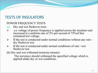 Testing Insulators UNIT V-High Voltage Testing of Insulators PPT.pdf