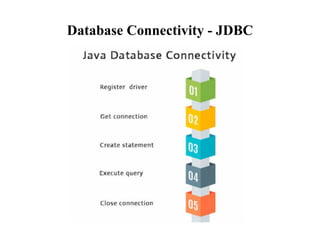 Database Connectivity - JDBC
 