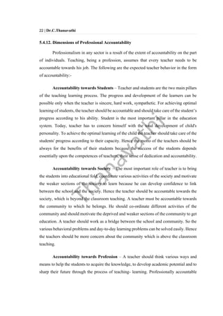 Unit v teaching as a profession | PDF