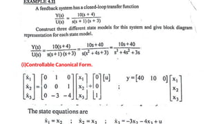 (i)Controllable Canonical Form.
 