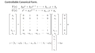 Controllable Canonical Form.
 