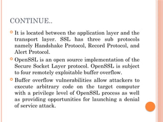 Openssl Application basic to advance network security concepts | PPTX