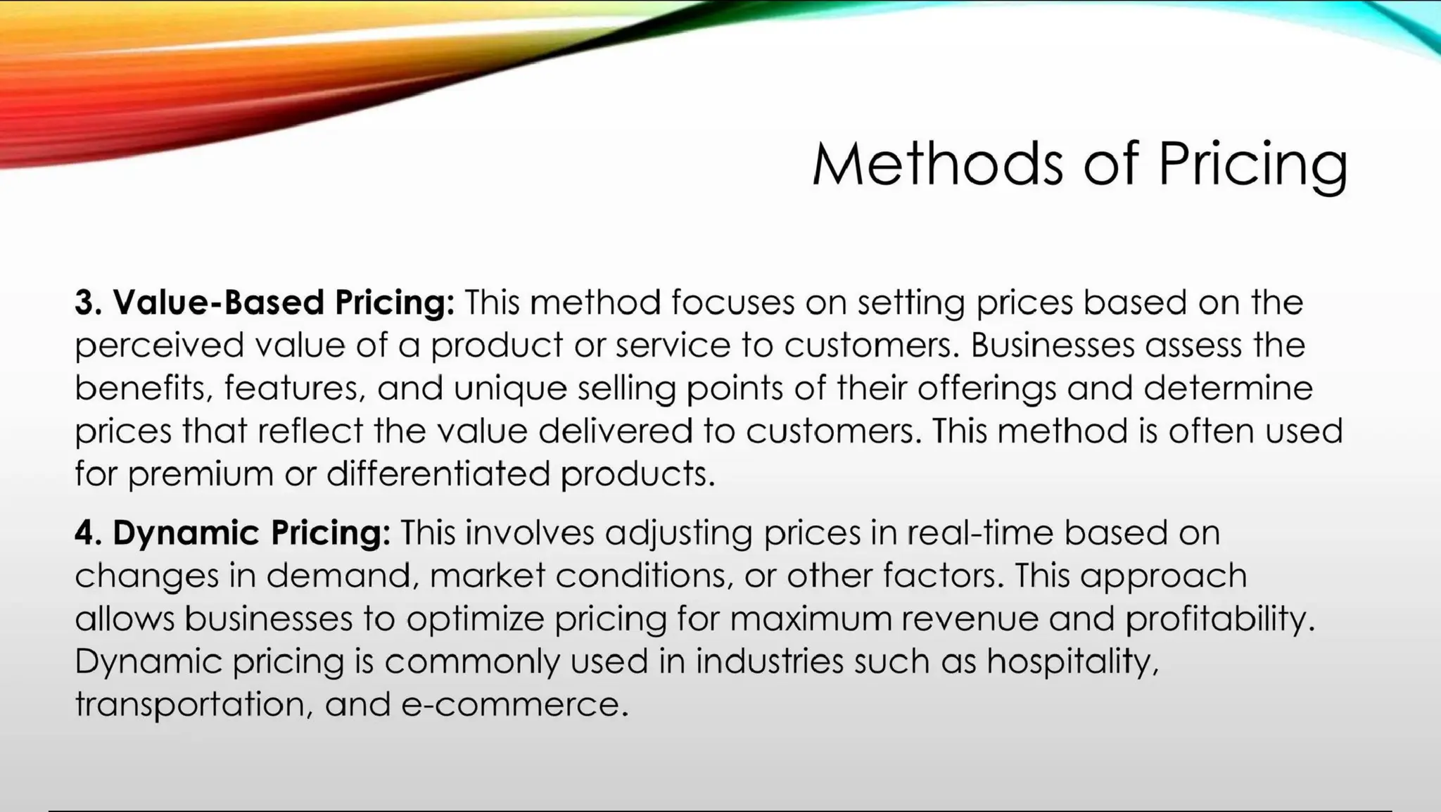 B Pharmacy 8th Semester PPM unit 5 PRICING
