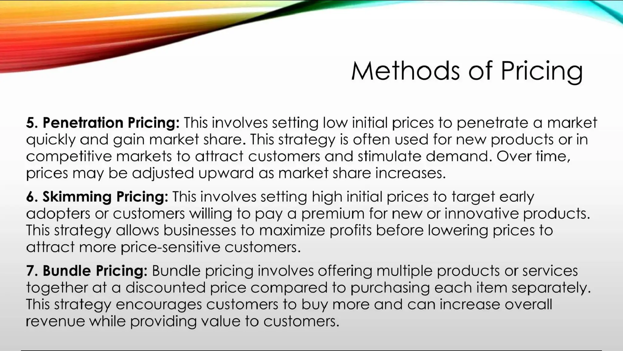 B Pharmacy 8th Semester PPM unit 5 PRICING