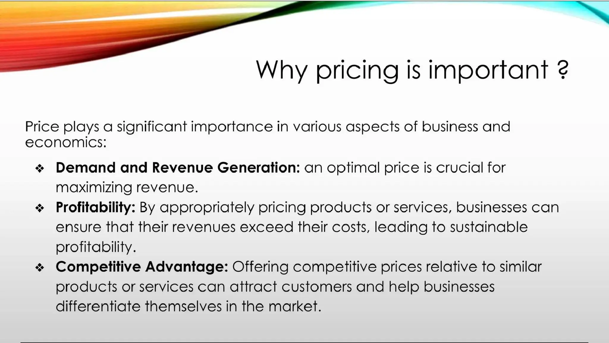 B Pharmacy 8th Semester PPM unit 5 PRICING