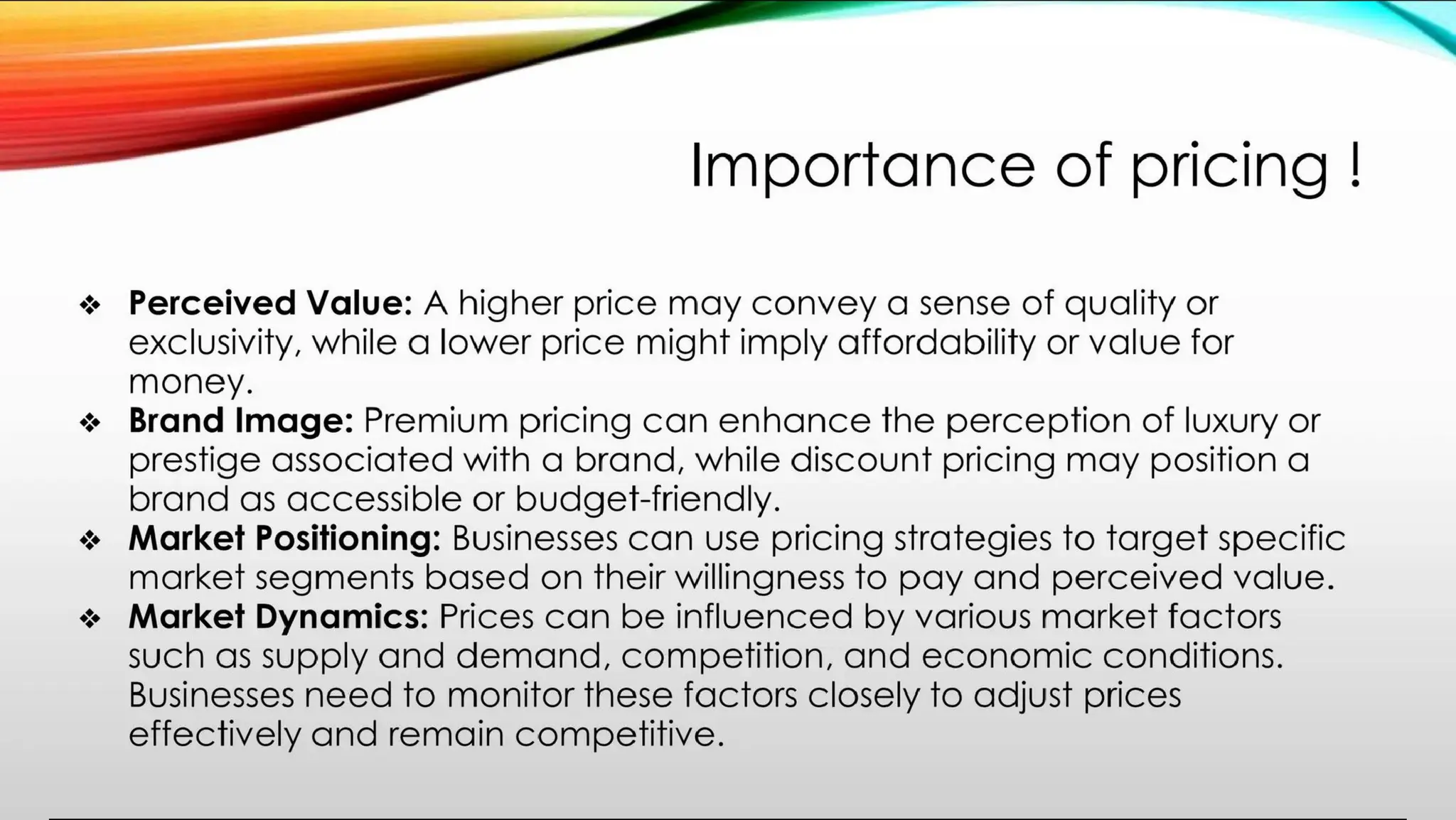 B Pharmacy 8th Semester PPM unit 5 PRICING