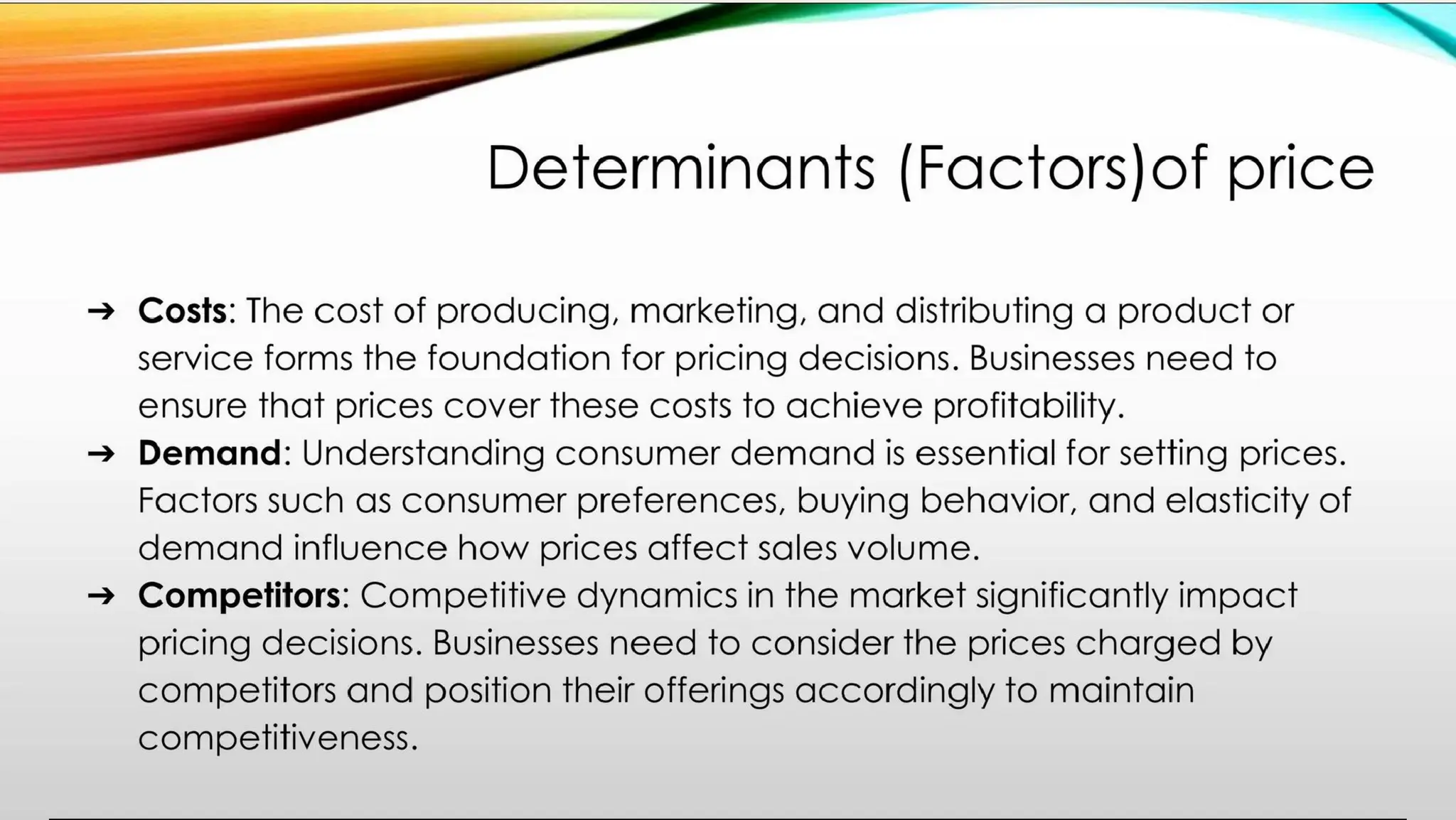 B Pharmacy 8th Semester PPM unit 5 PRICING