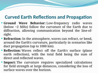 Earth Di Raction unit v awp.pptx in antenna and wave propagation | PPTX