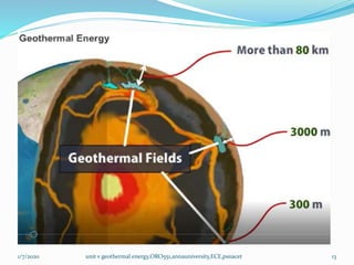 1/7/2020 unit v geothermal energy,ORO551,annauniversity,ECE,psnacet 13
 