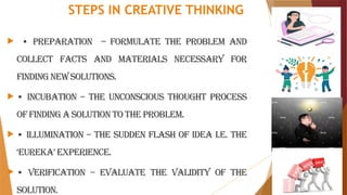 Unit VI.6. 6. THINKING,DEFINITION, TOOLS OF THINKING, NATURE OF ...