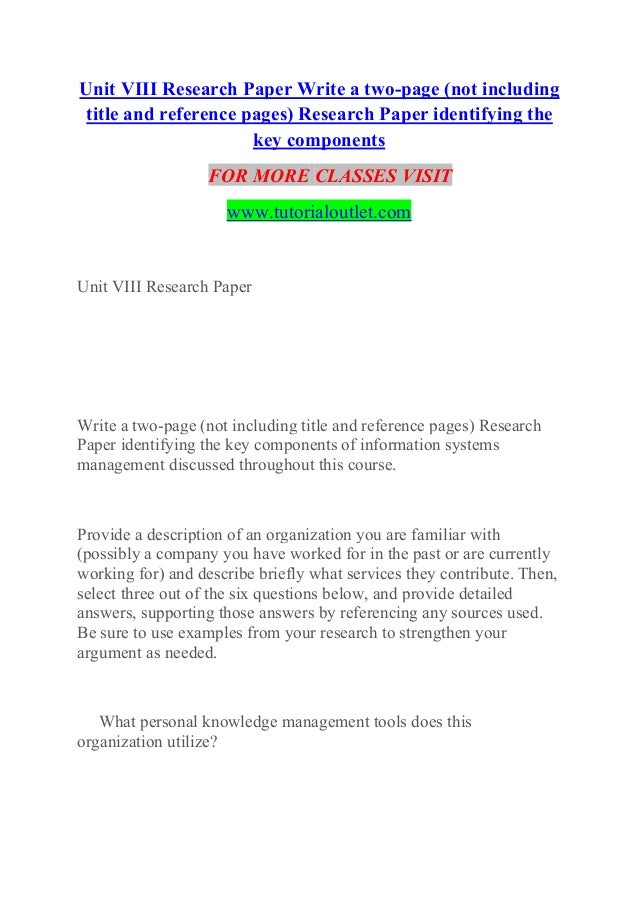 Elements of a research paper image