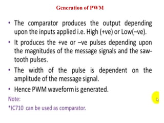 Generation of PWM
 