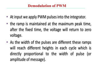 Demodulation of PWM
 