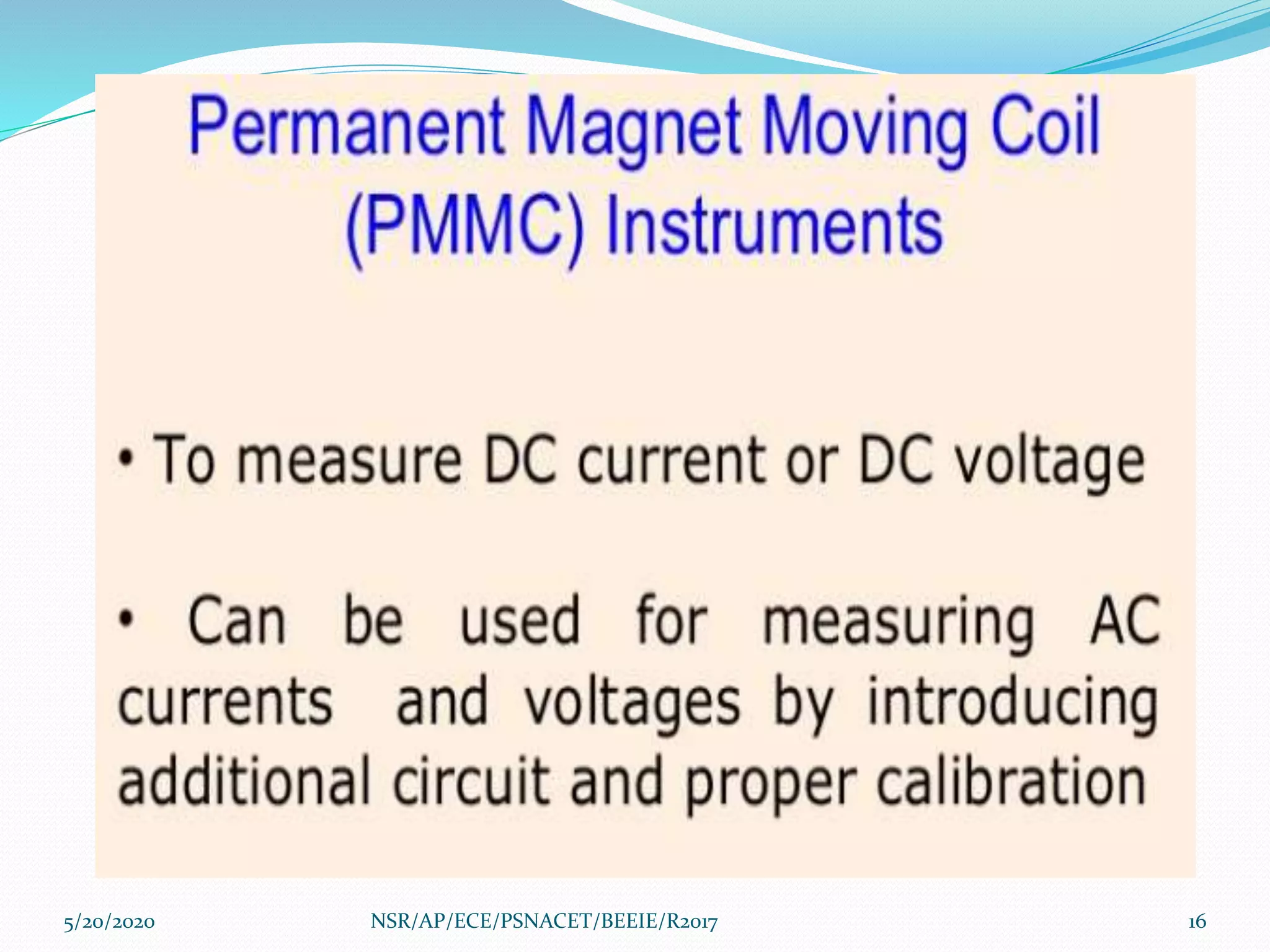 5/20/2020 16NSR/AP/ECE/PSNACET/BEEIE/R2017
 