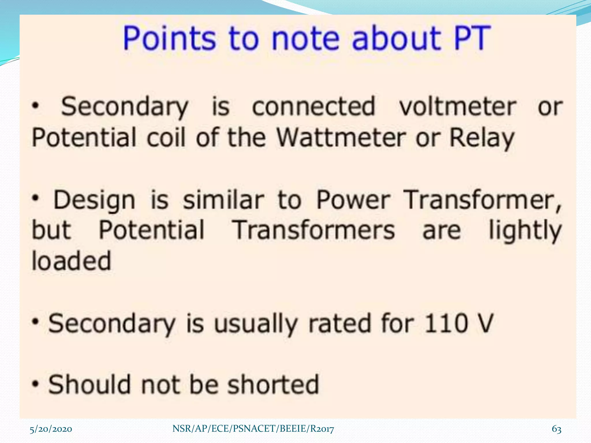 5/20/2020 63NSR/AP/ECE/PSNACET/BEEIE/R2017
 