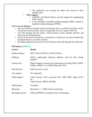 Mobile Computing-Unit-V-Mobile Platforms and Applications | PDF