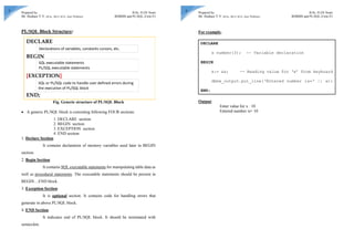 B.Sc. II (IV Sem) RDBMS & PL/SQL Unit-5 PL/SQL, Cursor and Trigger | PPT