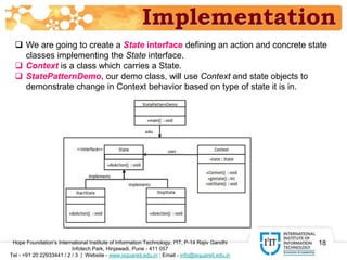 State Pattern: Introduction & Implementation | PPTX