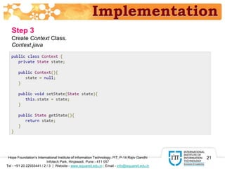 State Pattern: Introduction & Implementation | PPTX