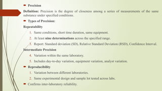 Precision Definition Classification UNIT V Pharmaceutical Quality Assurance .pptx
