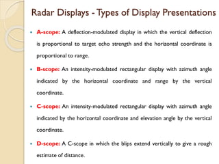 Radar R Type Display UNIT V RADAR TRANSMITTERS AND RECEIVERS 14.11.23.pdf
