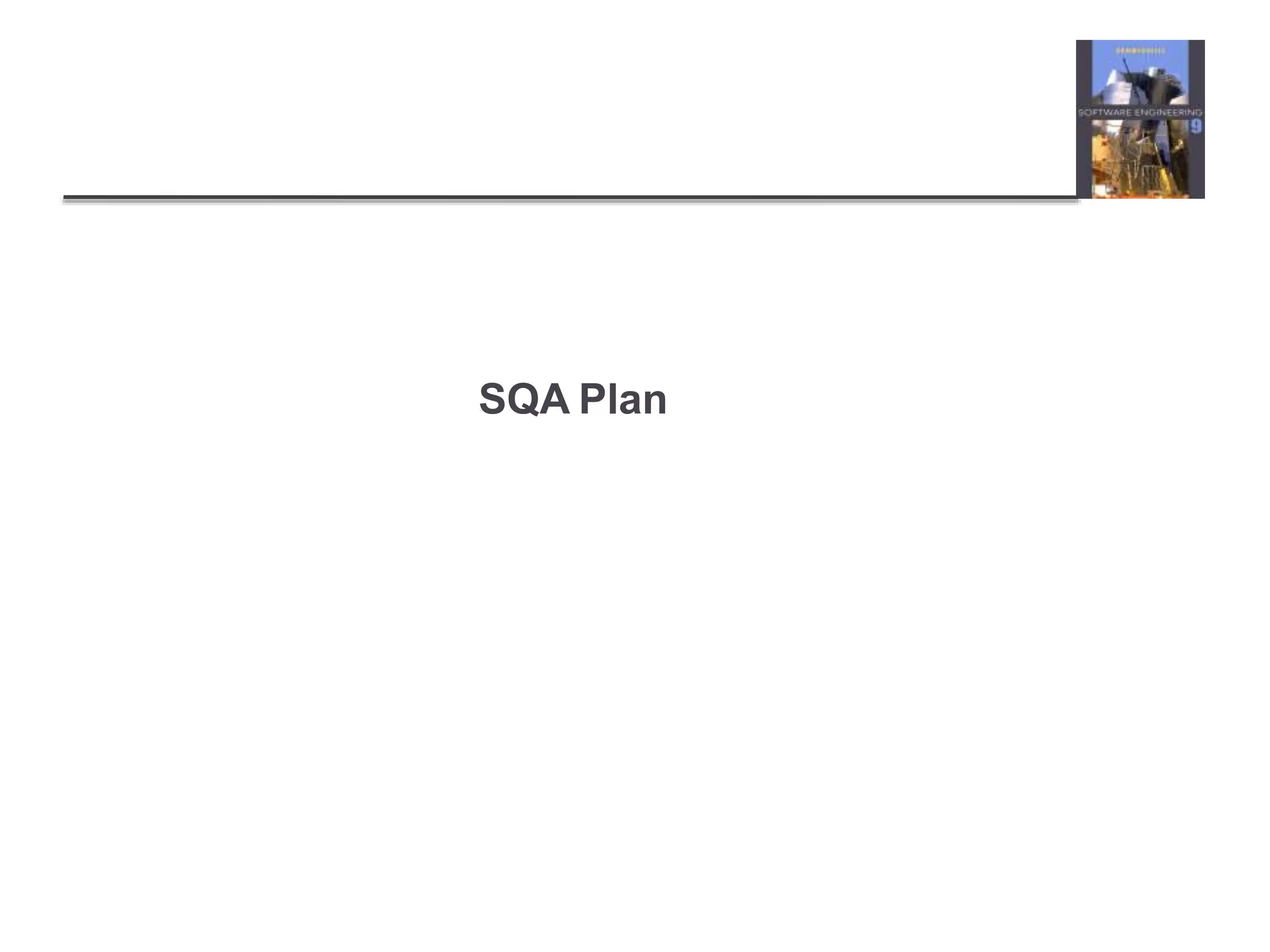 SQA Plan
 