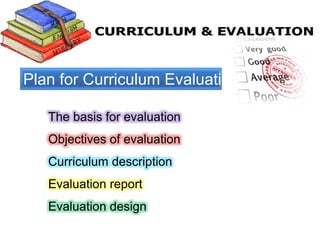 Curriculum Evaluation | PPTX