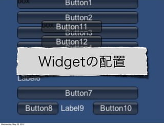 Widgetの配置


                                  Re:Kayo-System Co.,Ltd.

Wednesday, May 23, 2012
 
