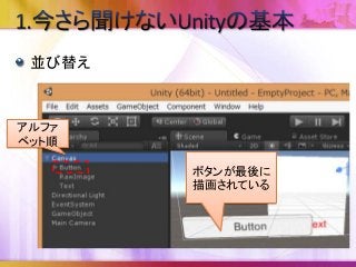 並び替え
アルファ
ベット順
ボタンが最後に
描画されている
 