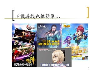 下載遊戲也很簡單…
21
 