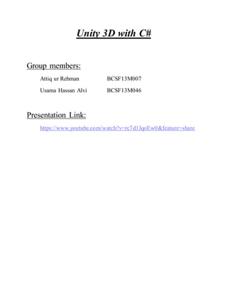 Unity 3 d-with-c | PDF
