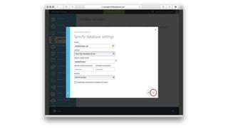 Create Mobile Service 
 