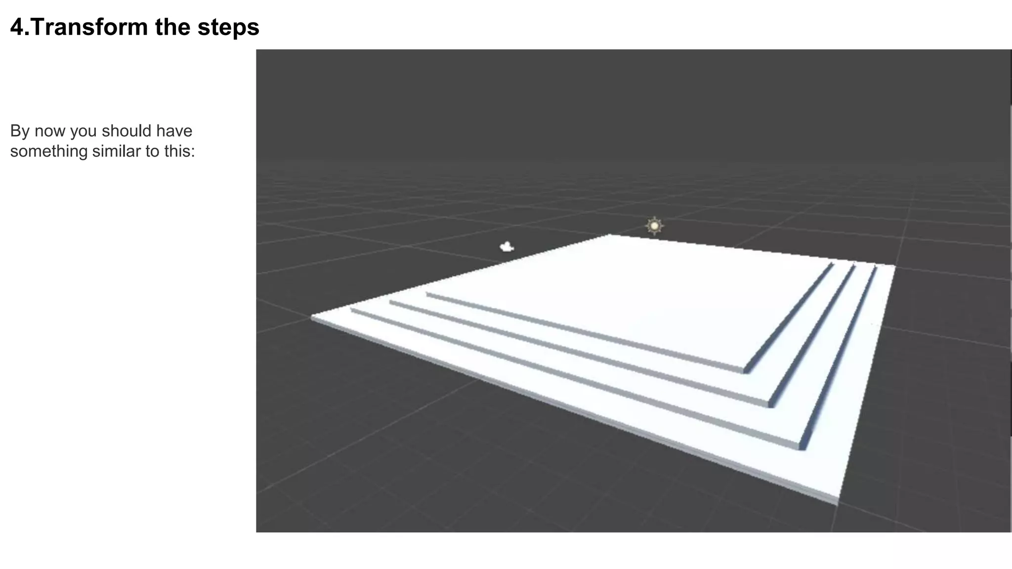4.Transform the steps
By now you should have
something similar to this:
 