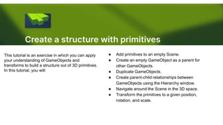 Unity - Building Your First Real-Time 3D Project - All Slides | PPTX