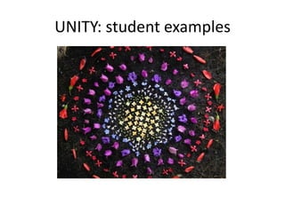 UNITY: student examples
 