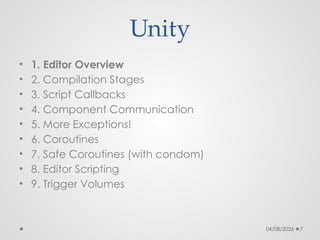 Mastering C# and Unity3D: Advanced Programming and Editor Techniques | PPTX