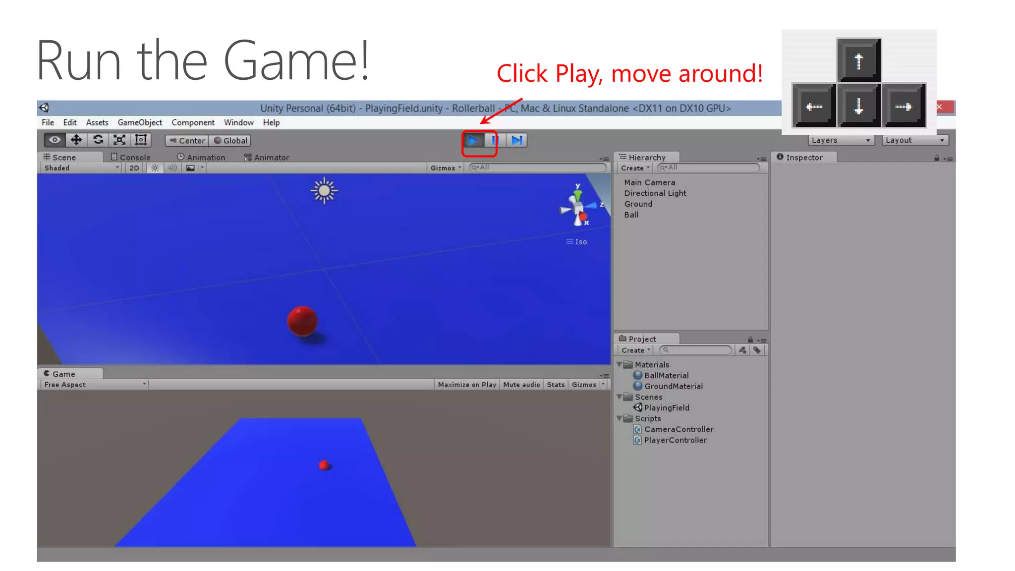 Click Play, move around!
 