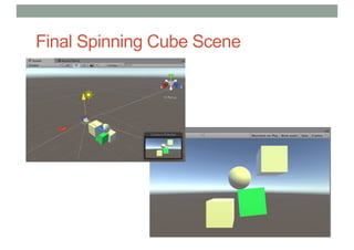 Final Spinning Cube Scene
 