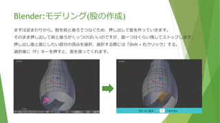 Blender:モデリング(ひょうたん的なフォルム)
下側まで作成かつ調整した段階
 