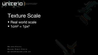 Texture Scale Amilton Diesel Aquiris Game Studio [email_address] Real world scale 1cm² = 1px² 