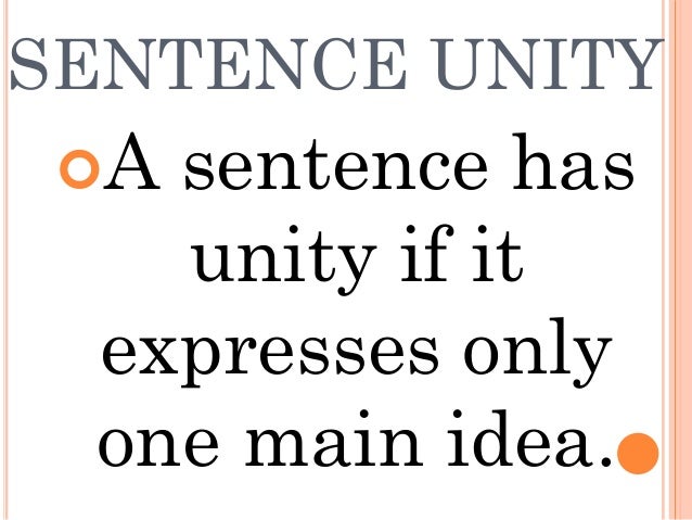 Unity and coherence in essay