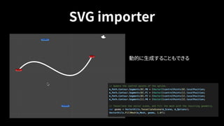 SVG importer
動的に生成することもできる
 