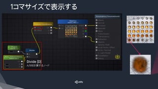 １コマサイズで表示する
Divide [D]
A/Bを計算するノード
 