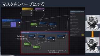 マスクをシャープにする
Subtract
A-Bを計算する
※このパターンはシャープ化する
のに良く使われる
 