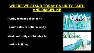 presentation on unity faith and discipline